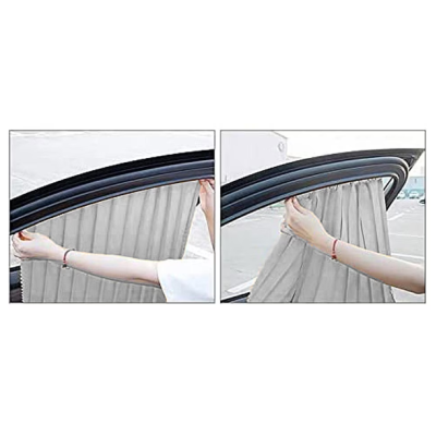 Set 4 parasolare retractabile auto geamuri laterale fata-spate GRI