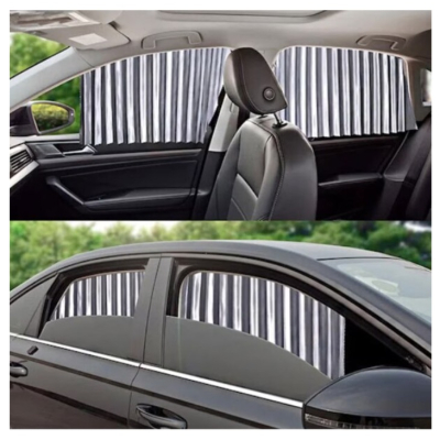 Set 4 parasolare retractabile auto geamuri laterale fata-spate GRI