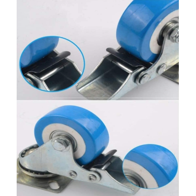 Set 4 Roti 40mm ALBASTRE Pivotante ROTILE culoarea ALBASTRU