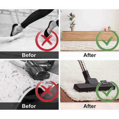 Set 4 Triunghiuri Anti Alunecare  Auto Adezive  pentru Fixare Covor  16cm