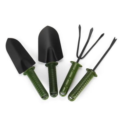 Set 4 unelte pentru gradinarit cu maner verde
