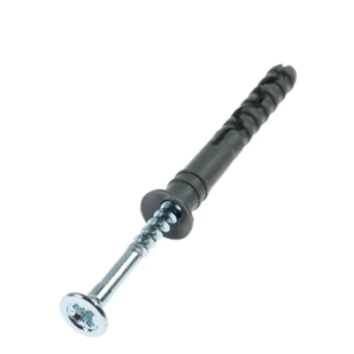 Set 50 Dibluri universale din plastic cu suruburi 8 x 60 mm