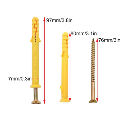 Set 50 suruburi si dibluri de perete 10 x 160mm