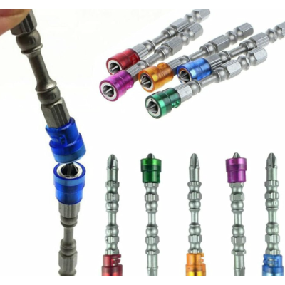 Set 5 Biti de surubelnita magnetica PH2 Otel Multicolor