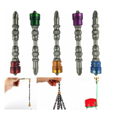 Set 5 Biti de surubelnita magnetica PH2 Otel Multicolor