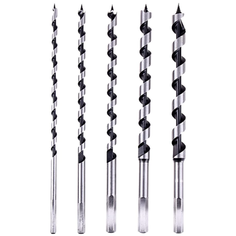 Set 5 burghii lemn hexagonale 10 13 16 19 25 mm