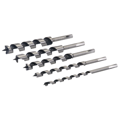Set 5 piese burghii tip melc 3/8 5/8 3/4 7/8 1