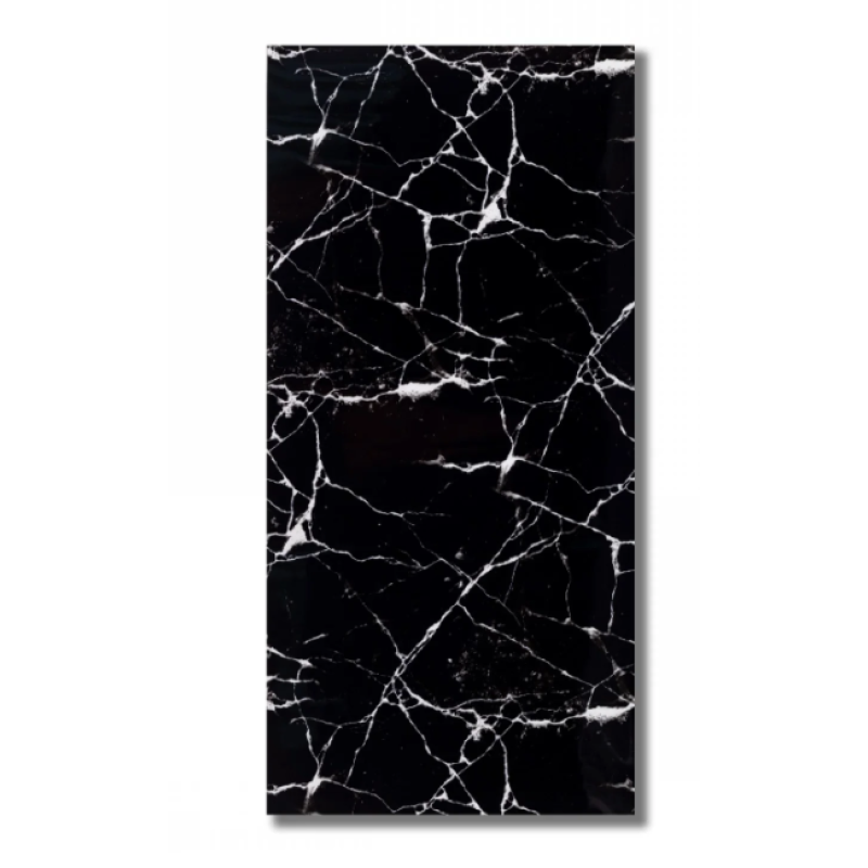 Set 5 Placi autoadeziva CLS-04 pentru perete tip marmura 30 x 60 cm NEGRU
