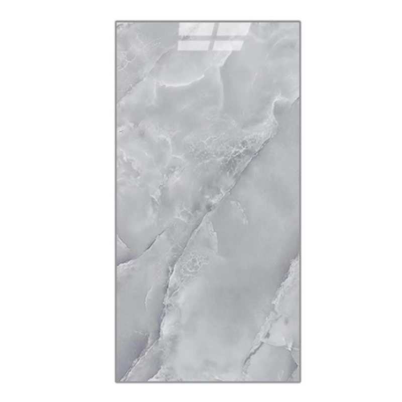 Set 5 Placi autoadezive pentru perete tip marmura gri impermeabila 30x60 cm