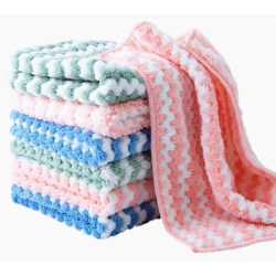 Set 5 prosoape de bucatarie 30 x 30 cm microfibra