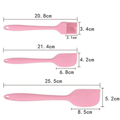 Set 5 ustensile bucatarie din silicon ROZ