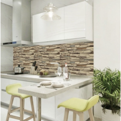 set 5 x Placa autoadeziva GAE-14 pentru perete tip marmura 60 x 60 cm CARAMIDA BEJ