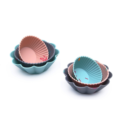 Set 6 forme silicon pentru briose modele diferite