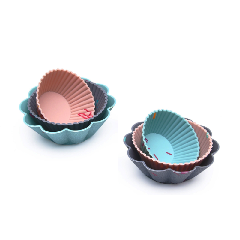 Set 6 forme silicon pentru briose modele diferite