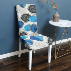 Set 6 huse pentru scaun model albastru