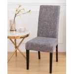 Set 6 huse pentru scaun model Gri cu dungi galbene CC-59