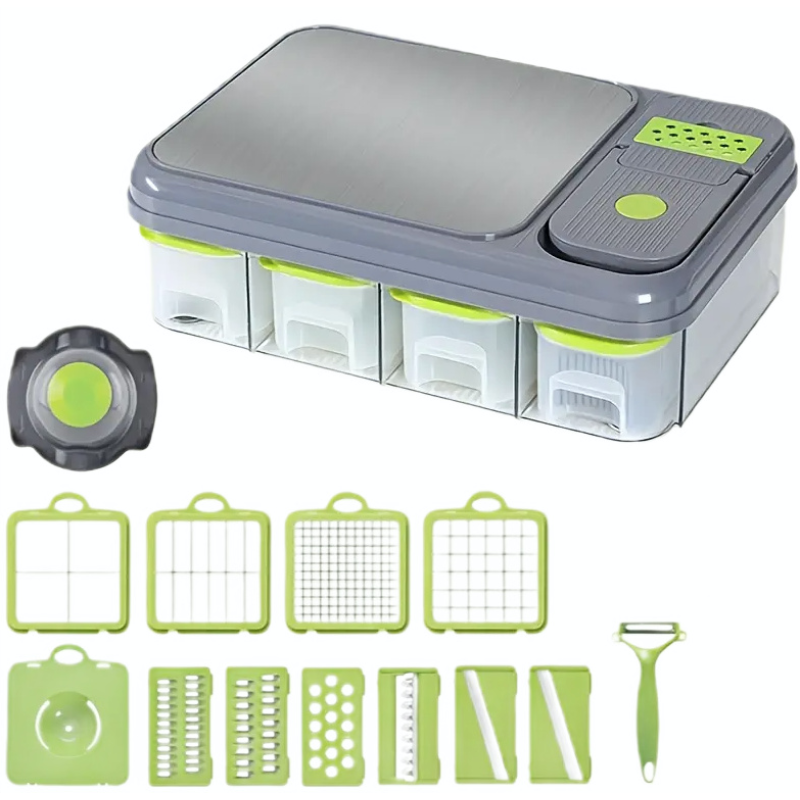 Set 6 in 1 pentru bucatarie Tocator si feliator multifunctional