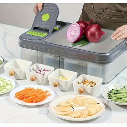 Set 6 in 1 pentru bucatarie Tocator si feliator multifunctional