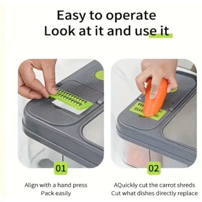 Set 6 in 1 pentru bucatarie Tocator si feliator multifunctional