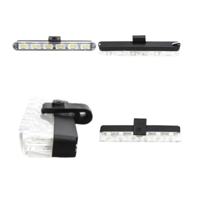 Set 8 lumini stroboscop galbene 6 LED grila telecomanda 12V