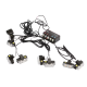 Set 8 stroboscoape auto cu 2 LED lumina galbena 12V