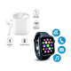 Set Ceas smartwatch inteligent si casti stereo wireless