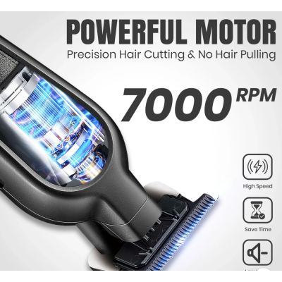 Set cu aparat de tuns fara fir VGR V 995 cu 4 distantiere autonomie 300min 2000mAh