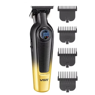 Set cu aparat de tuns fara fir VGR V 996 4 distantiere afisaj LED autonomie 300min