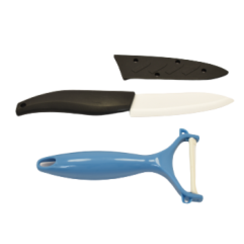 Set cutit din ceramica+decojitor pentru legume