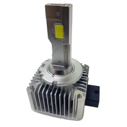 Set de 2 becuri Led D1S putere 120W temperatura lumina 6500K Alb CANBUS cu ventilator