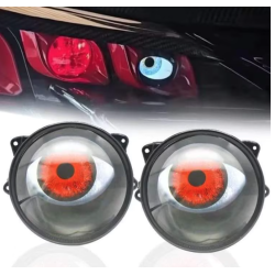 Set de 2 Lupe led AUTO 3 inchi animatie ochi pisica 12 36v