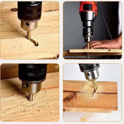 Set de 6 burghii AURII din Otel de la 3 la 8mm