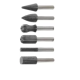 Set de 6 freze pentru metal diferite modele coada de 6mm