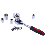 Set de Chei Tubulare 1/4" cu Clicket - 12 Bucati, din Crom si Vanadiu