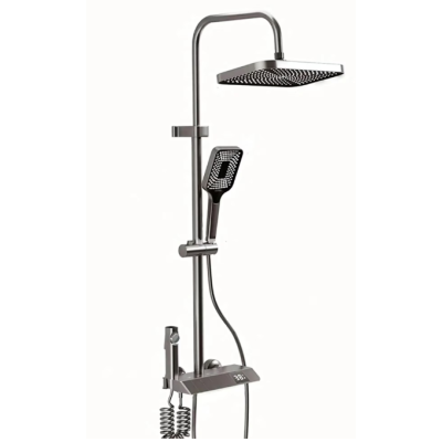 Set de dus multifunctional tip ploaie cu afisare digitala si cu termostat
