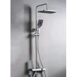 Set de dus multifunctional tip ploaie cu afisare digitala si cu termostat