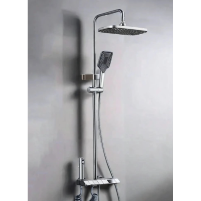 Set de dus multifunctional tip ploaie cu afisare digitala si cu termostat