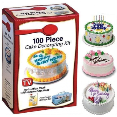 Set decorat torturi si prajituri cu 100 de piese