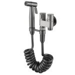 Set Dus Igienic Pentru Bideu sau Vas WC cu Furtun Extensibil si Toate Accesoriile Incluse