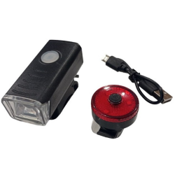 Set far si stop pentru bicicleta HY028 cu incarcare USB