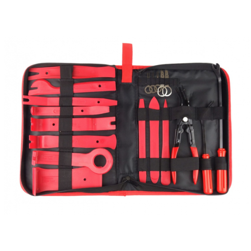 Set HUSA 19 piese extractoare pentru radio tapiterie cleme auto