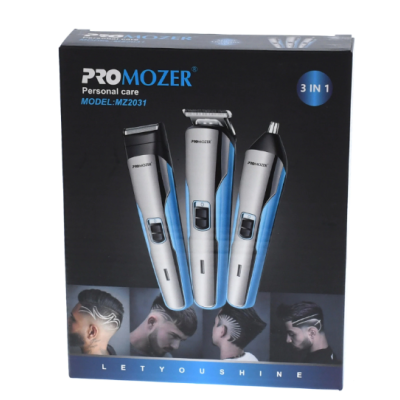 Set Masina de Tuns 3 in 1 PROMOZER - MZ-2031cu Precizie pentru Contur  Barba si Mustata