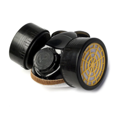 Set ochelari si masca de protectie KH-A-5 pentru lucru in mediu chimic  vapori vopsea sau praf