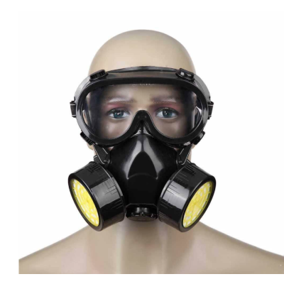 Set ochelari si masca de protectie KH-A-5 pentru lucru in mediu chimic  vapori vopsea sau praf