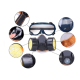 Set ochelari si masca de protectie KH-A-5 pentru lucru in mediu chimic  vapori vopsea sau praf