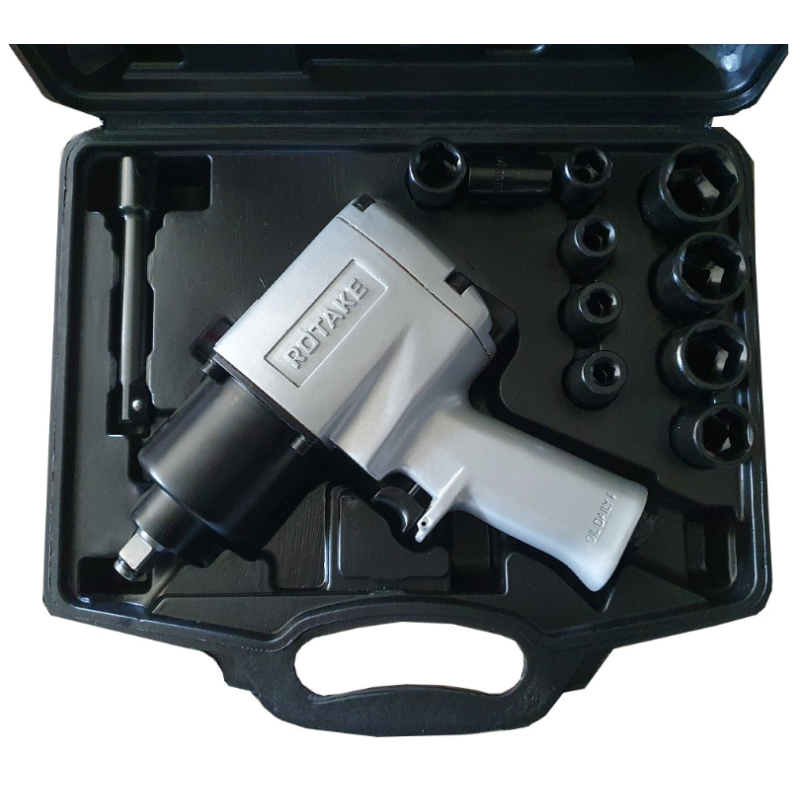Set Pistol Impact Pneumatic 1/2" si Chei Tubulare de Impact Rotake