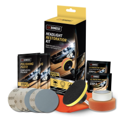 Set polish faruri discuri abrazive pasta bureti restaurare faruri