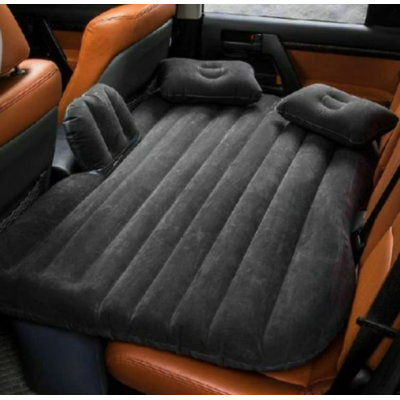 Set saltea auto pentru dormit 2 perne si pompa electrica