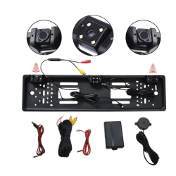 Set suport numar auto cu camera video marsarier si senzori parcare 