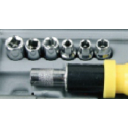 Set surubelnita clichet cu biti 15 piese 1/4